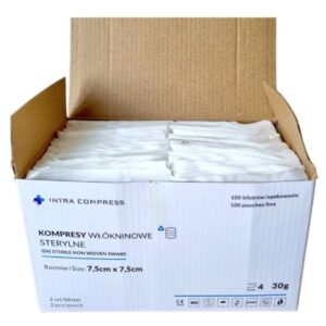 Compresă sterilă nețesută 4W 7.5*7.5cm a'2pcs-25pcs